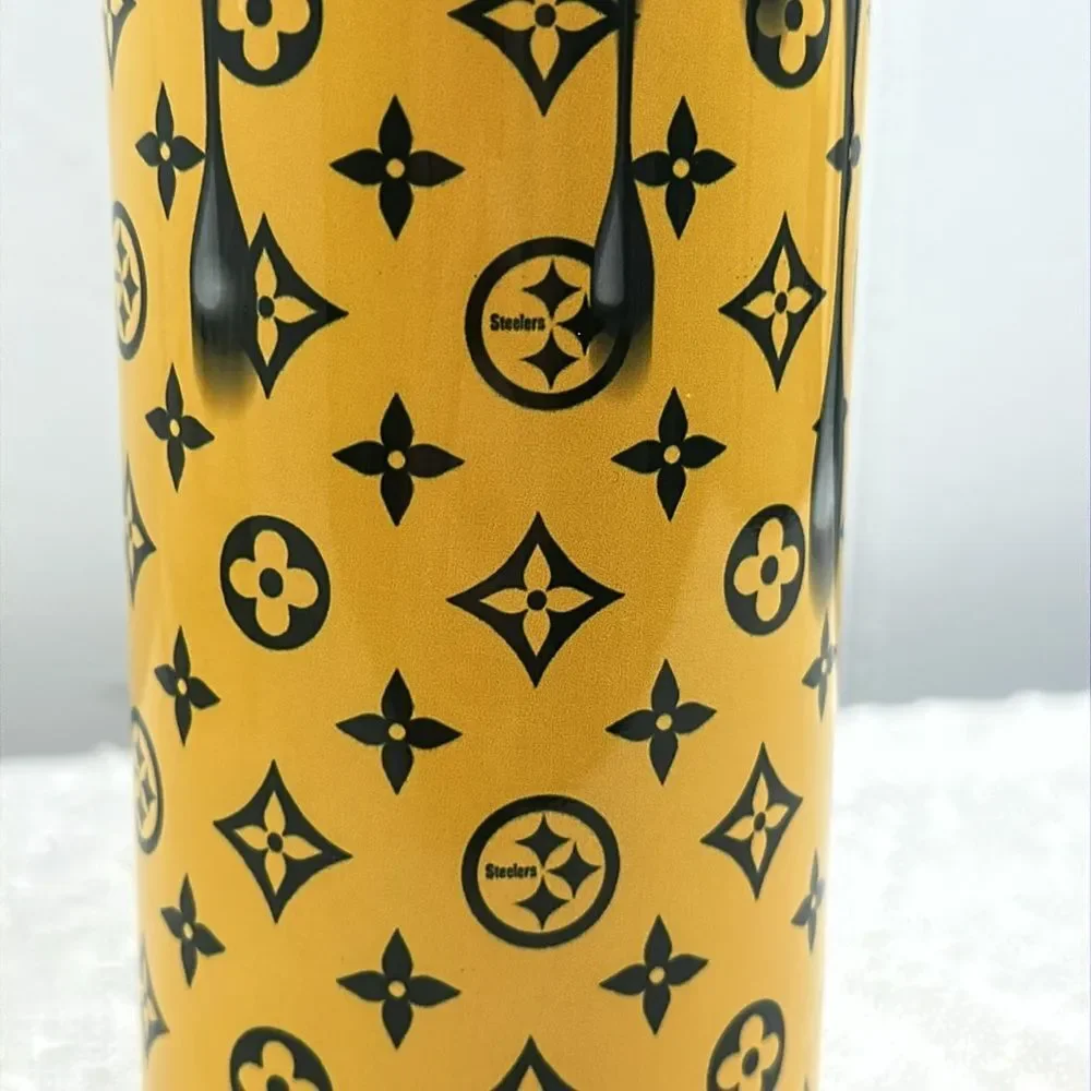 Pittsburgh Steelers Yellow & Black Drip 20 oz Tumbler Cup